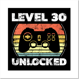 Level 30 Video 30th Birthday Posters and Art